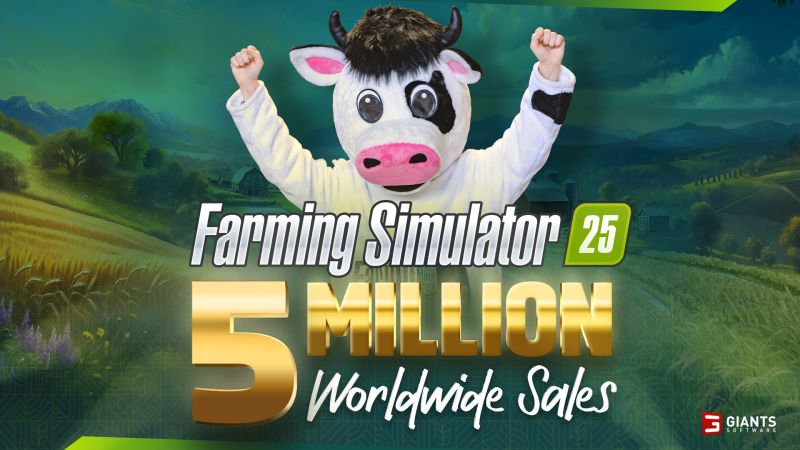 Farming Simulator 25 Celebrates 5 Million Copies Sold &  Introduces Bananas Ahead of gamescom